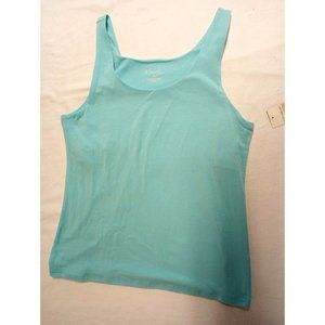 NEW Kim Rogers Light Blue Shelf-Tank Size Petite Medium NWT